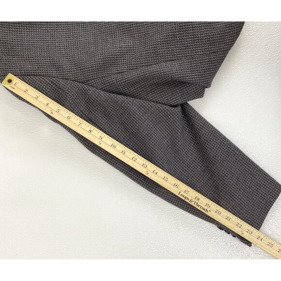 Andre Vachom Men's 52L Lambswool Gray Houndstooth Blazer Sports Jacket Coat - Picture 12 of 16